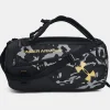 New Under Armour Borsone Medio Ua Contain Duo Unisex Black / Metallic Gold - 002