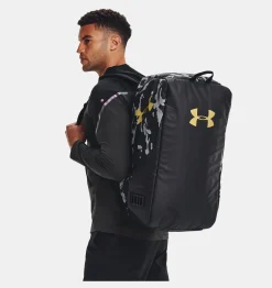 New Under Armour Borsone Medio Ua Contain Duo Unisex Black / Metallic Gold - 002