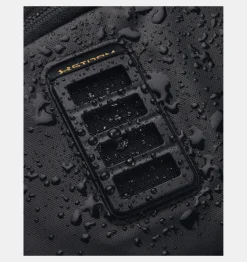 New Under Armour Borsone Medio Ua Contain Duo Unisex Black / Metallic Gold - 002