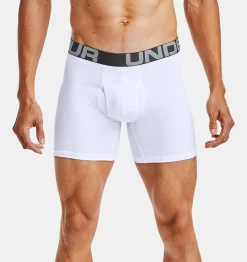 Best Under Armour Boxer Charged Cotton® 15 Cm Boxerjock® Da Uomo In Confezione Tripla White - 100