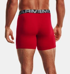 Best Under Armour Boxer Charged Cotton® 15 Cm Boxerjock® Da Uomo In Confezione Tripla Red / Academy - 600