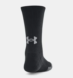 Cheap Under Armour Calze Heatgear® Crew Da Bambini - Confezione Da 3 Paia Black / Steel - 001