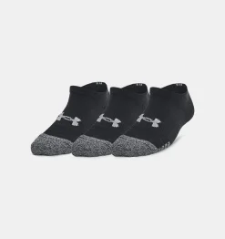 Store Under Armour Calze Heatgear® No Show Da Bambini - Confezione Da 3 Paia Black / Steel - 001