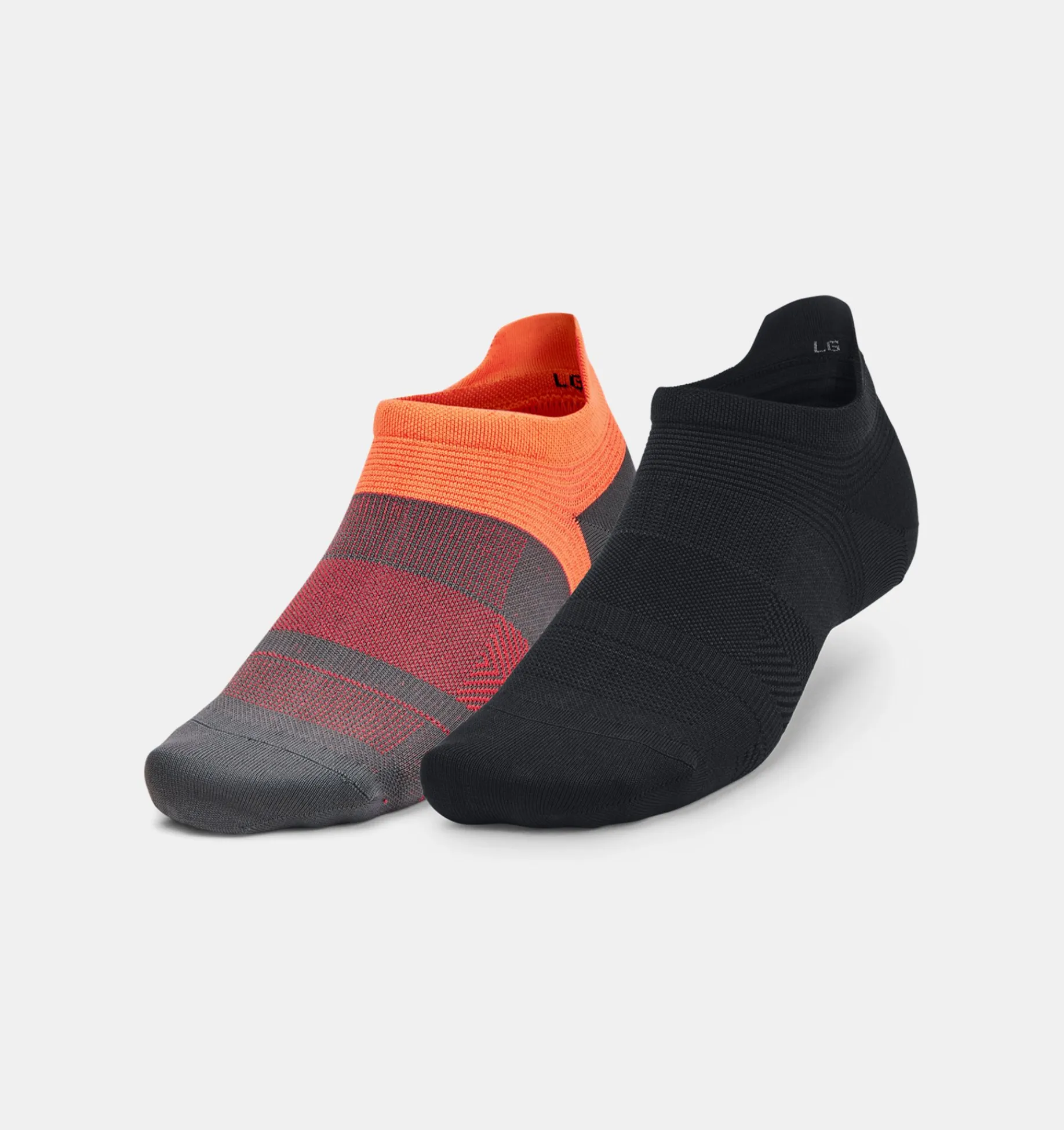 Discount Under Armour Calze Ua Armourdry™ Run Lite 2-Pack No Show Tab Unisex Pitch Gray / Black - 012