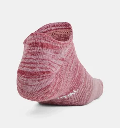 Outlet Under Armour Calze Ua Essential No Show Unisex - Confezione Da 3 Paia Pink Elixir / White - 697