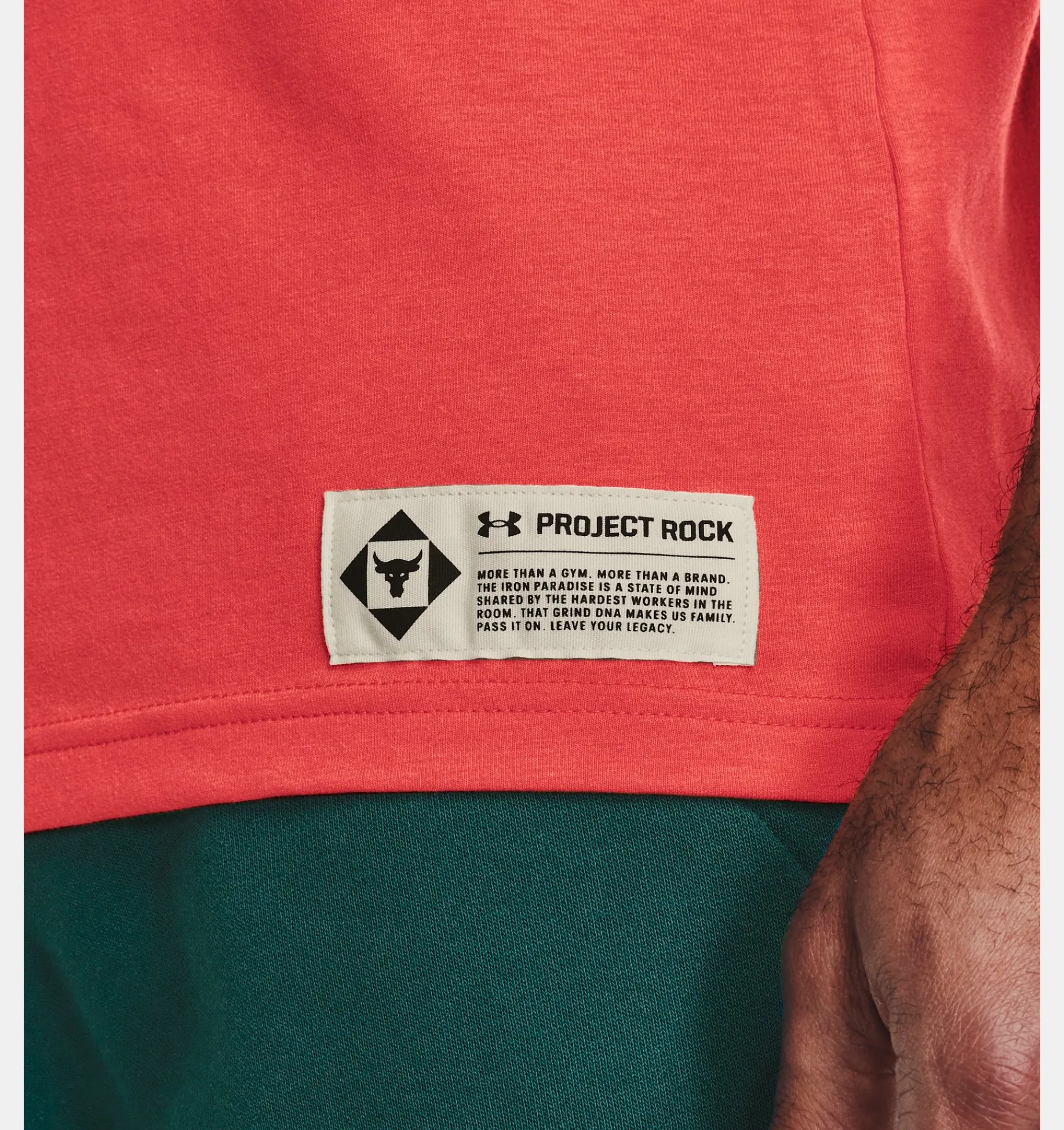 Flash Sale Under Armour Canotta Project Rock Iron Muscle Da Uomo Vermillion / Black - 872