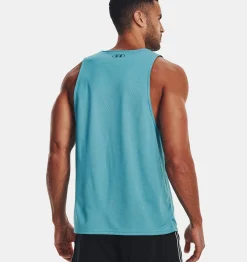Online Under Armour Canotta Project Rock Reversible Mesh Da Uomo Glacier Blue / Black - 433
