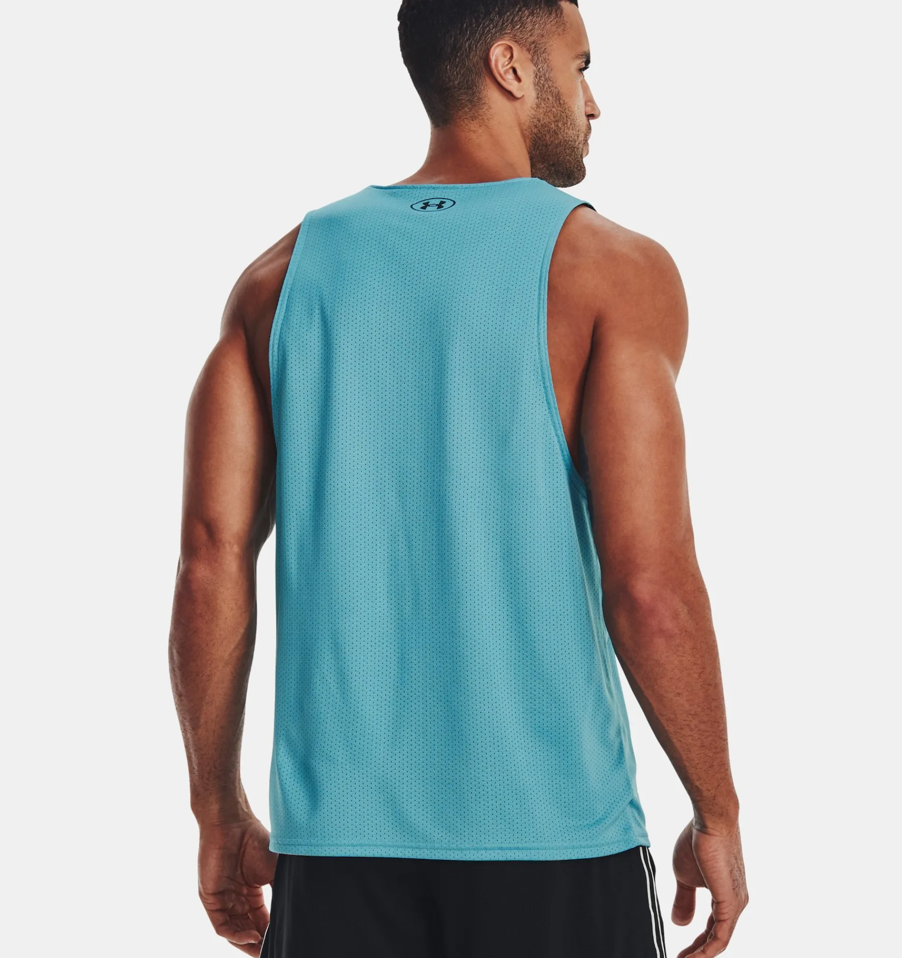 Online Under Armour Canotta Project Rock Reversible Mesh Da Uomo Glacier Blue / Black - 433