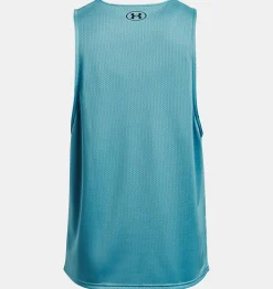Online Under Armour Canotta Project Rock Reversible Mesh Da Uomo Glacier Blue / Black - 433