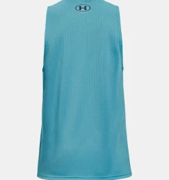 Outlet Under Armour Canotta Project Rock Reversible Mesh Da Ragazzo Glacier Blue / Black - 433