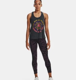 Shop Under Armour Canotta Ua Run In Peace Da Donna Black / Pink Shock - 001