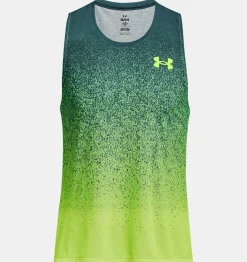 Fashion Under Armour Canotta Ua Rush™ Cicada Da Uomo Coastal Teal / Lime Surge - 722