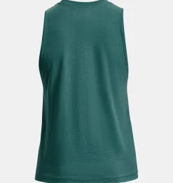 Shop Under Armour Canotta Ua Sportstyle Graphic Da Donna Coastal Teal / White - 722