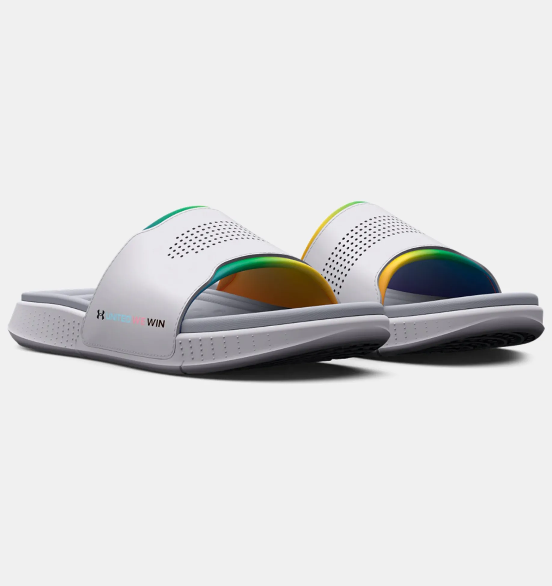 Best Under Armour Ciabatte Ua Ansa Elevate Pride Unisex White / Mod Gray - 100