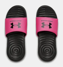 Store Under Armour Ciabatte Ua Ansa Fixed Da Ragazza Black / Pink Surge - 002