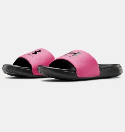Store Under Armour Ciabatte Ua Ansa Fixed Da Ragazza Black / Pink Surge - 002