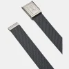 New Under Armour Cintura Ua Webbing Da Uomo Pitch Gray / Midnight Navy - 013