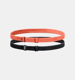 Sale Under Armour Fasce Per Capelli Ua Adjustable Mini Da Donna - Confezione Da 2 Frosted Orange / Black - 848
