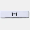 Best Sale Under Armour Fascia Per Capelli Ua Performance Da Uomo White / Black - 100