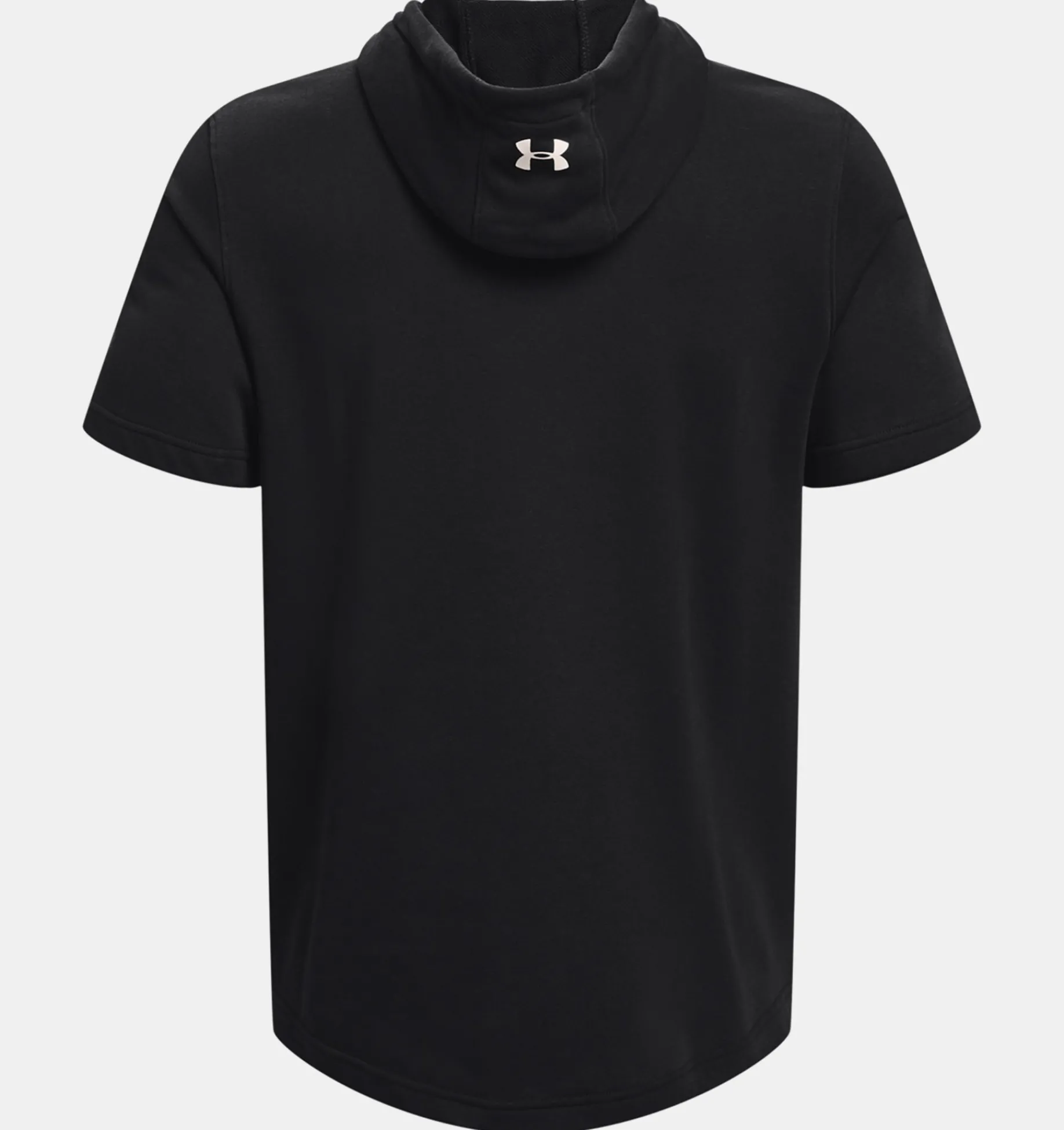 Shop Under Armour Felpa Con Cappuccio A Manica Corta Project Rock Terry Da Uomo Black / Onyx White - 002