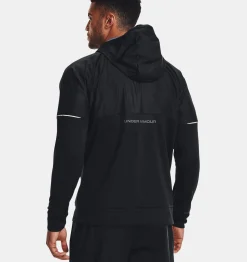 New Under Armour Felpa Con Cappuccio Armour Fleece® Storm Full Zip Da Uomo Black / Pitch Gray - 001