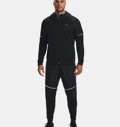 New Under Armour Felpa Con Cappuccio Armour Fleece® Storm Full Zip Da Uomo Black / Pitch Gray - 001