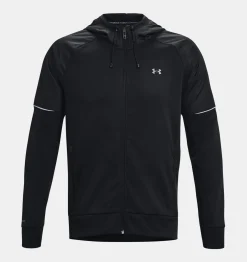 New Under Armour Felpa Con Cappuccio Armour Fleece® Storm Full Zip Da Uomo Black / Pitch Gray - 001