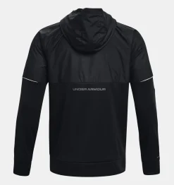 New Under Armour Felpa Con Cappuccio Armour Fleece® Storm Full Zip Da Uomo Black / Pitch Gray - 001