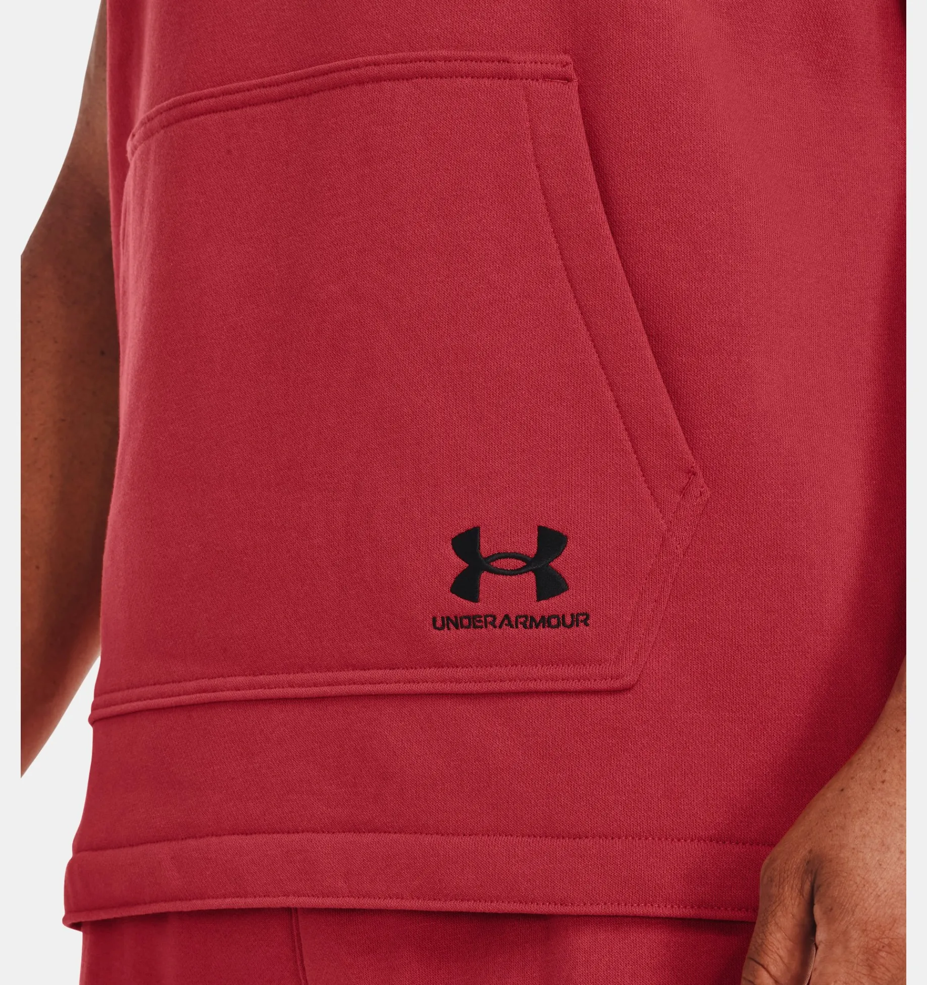 Hot Under Armour Felpa Con Cappuccio Senza Maniche Ua Heavyweight Terry Da Uomo Chakra / Black - 638