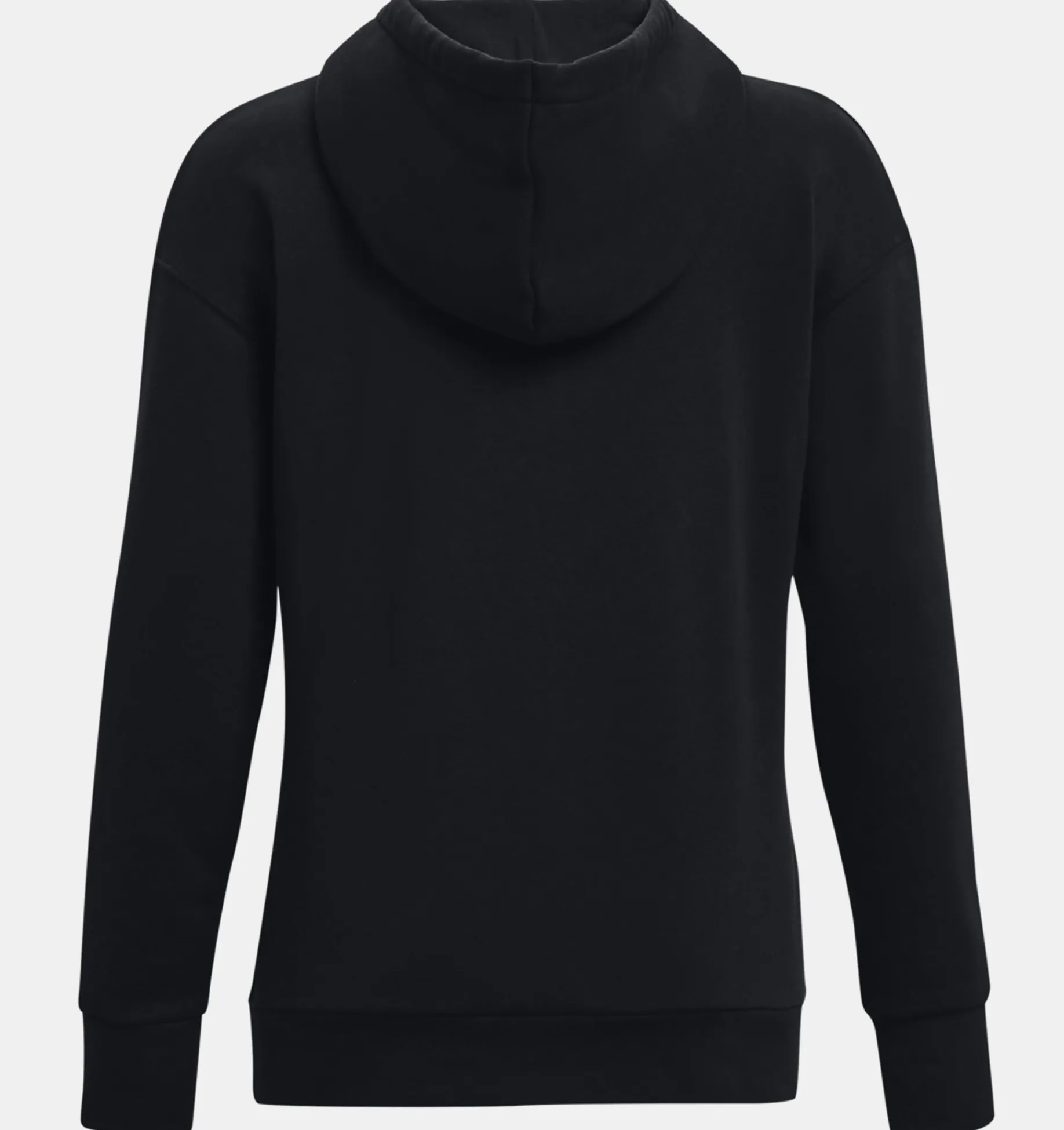 Best Sale Under Armour Felpa Con Cappuccio Ua Essential Fleece Da Donna Black / White - 001
