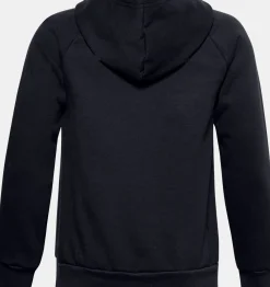 Sale Under Armour Felpa Con Cappuccio Ua Rival Fleece Big Logo Da Ragazzo Black / Onyx White - 001
