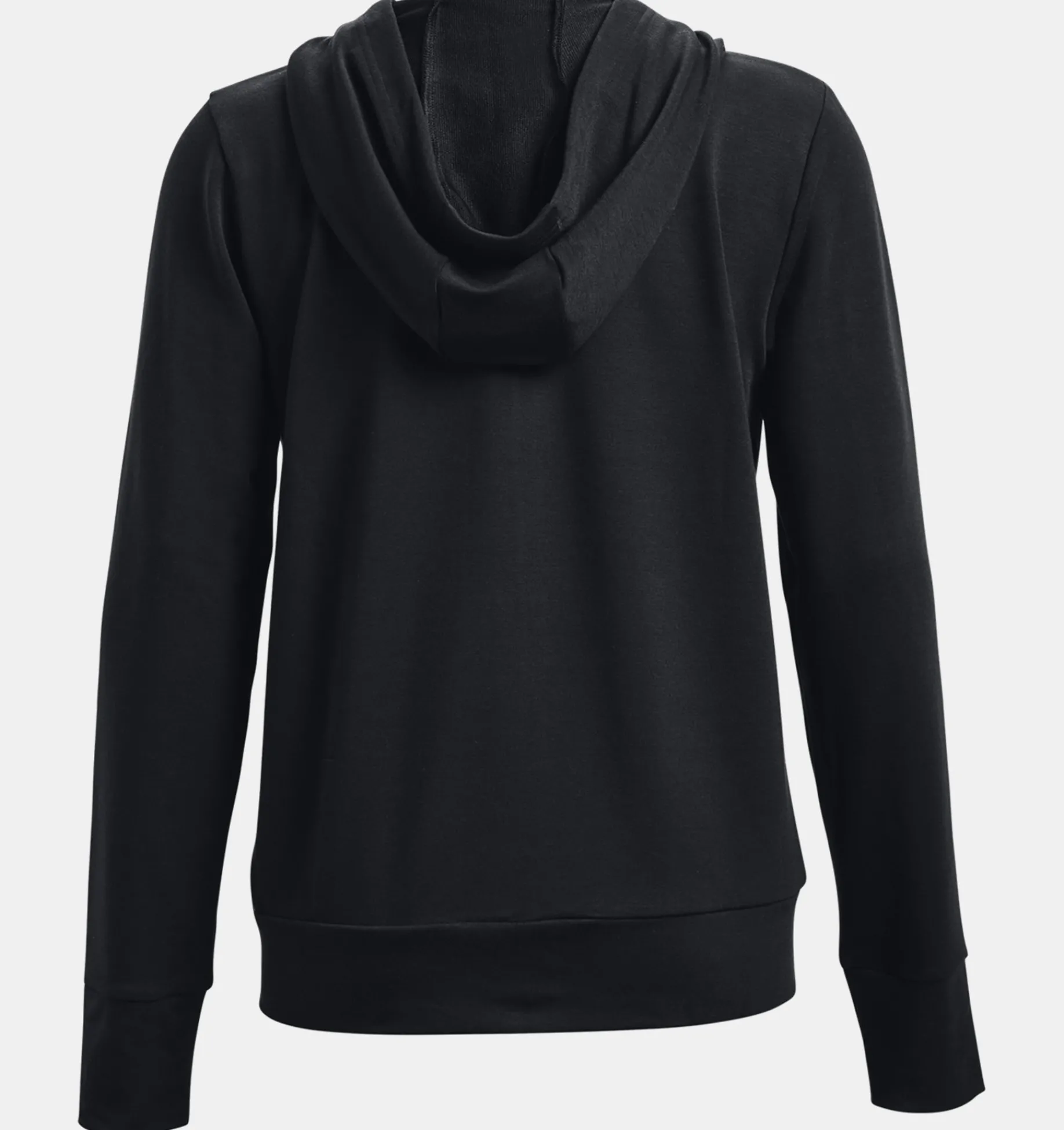 Shop Under Armour Felpa Con Cappuccio Ua Rival Terry Full-Zip Da Donna Black / White - 001