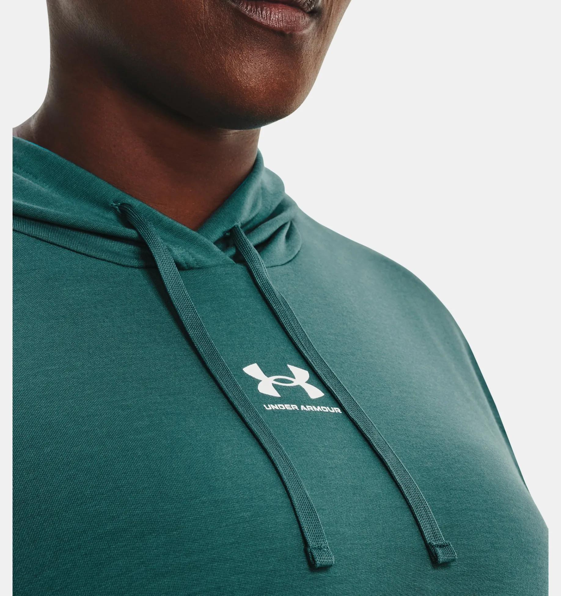 Best Under Armour Felpa Con Cappuccio Ua Rival Terry Da Donna Coastal Teal / White - 722