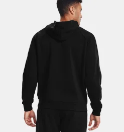 Store Under Armour Felpa Con Cappuccio Ua Rival Fleece Full Zip Da Uomo Black / Onyx White - 001