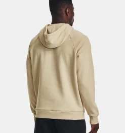 Outlet Under Armour Felpa Con Cappuccio Ua Rival Fleece Big Logo Da Uomo Khaki Base / Onyx White - 290