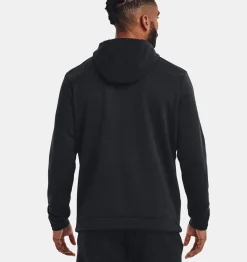 Store Under Armour Felpa Con Cappuccio Ua Storm Sweaterfleece Da Uomo Black / White - 001