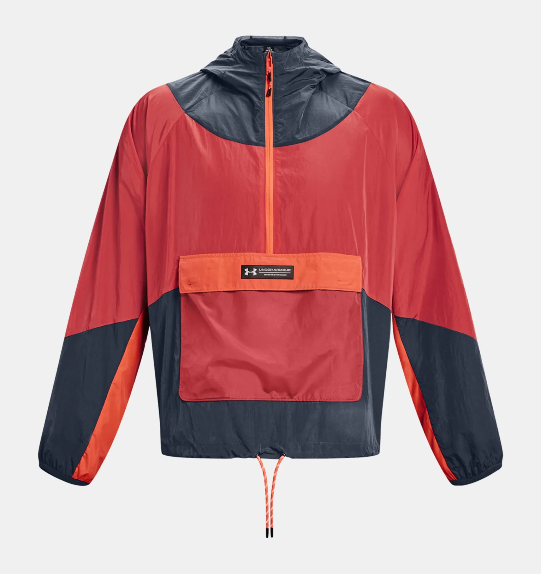 Fashion Under Armour Giacca Anorak Ua Rush™ Woven ½ Zip Da Uomo Downpour Gray / Reflective - 044