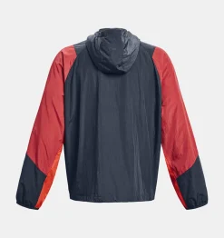 Fashion Under Armour Giacca Anorak Ua Rush™ Woven ½ Zip Da Uomo Downpour Gray / Reflective - 044