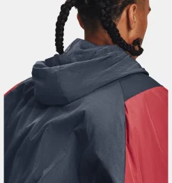 Fashion Under Armour Giacca Anorak Ua Rush™ Woven ½ Zip Da Uomo Downpour Gray / Reflective - 044
