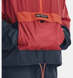 Fashion Under Armour Giacca Anorak Ua Rush™ Woven ½ Zip Da Uomo Downpour Gray / Reflective - 044