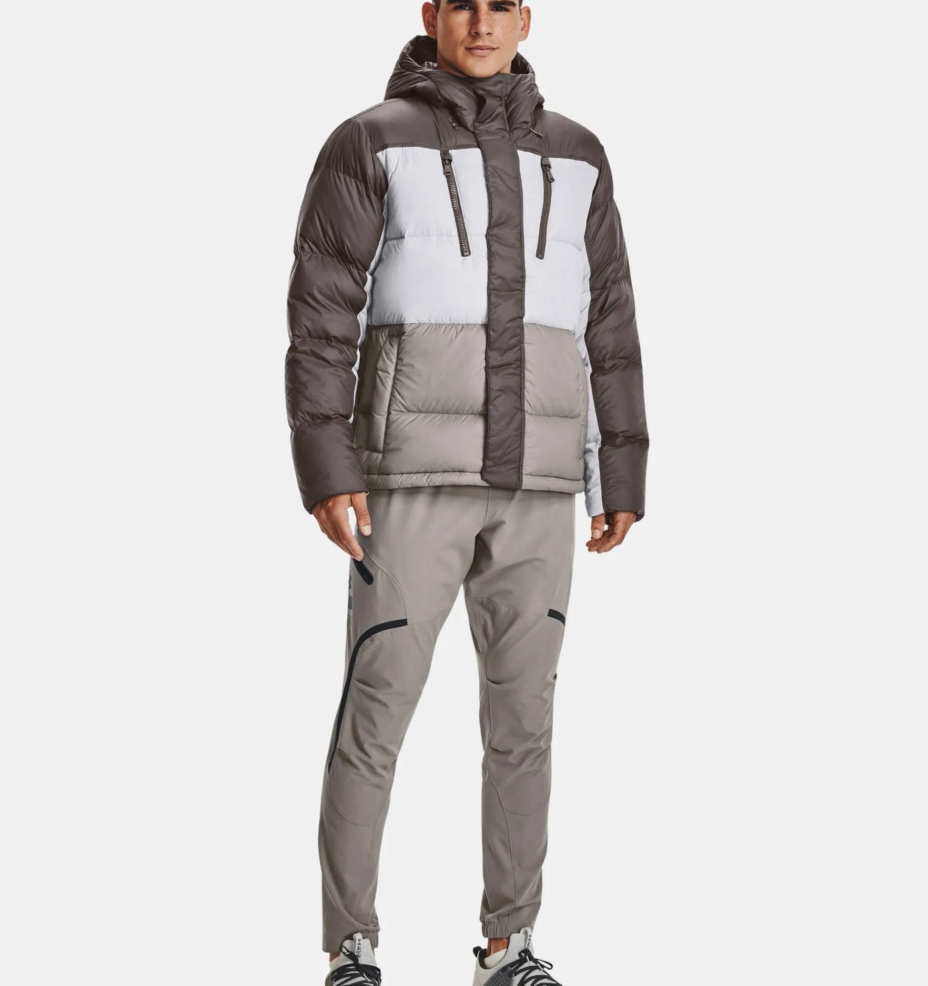 Outlet Under Armour Giacca Coldgear® Infrared Down Blocked Da Uomo Fresh Clay / Pewter - 176