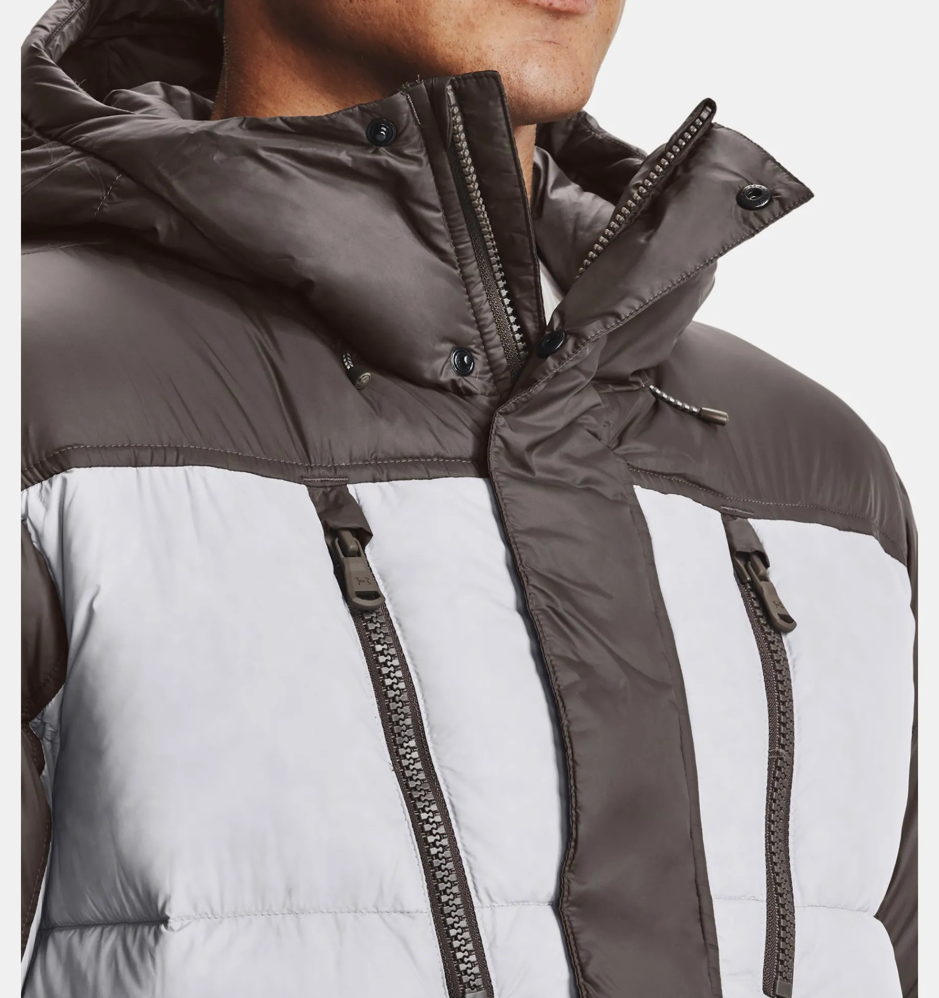 Outlet Under Armour Giacca Coldgear® Infrared Down Blocked Da Uomo Fresh Clay / Pewter - 176