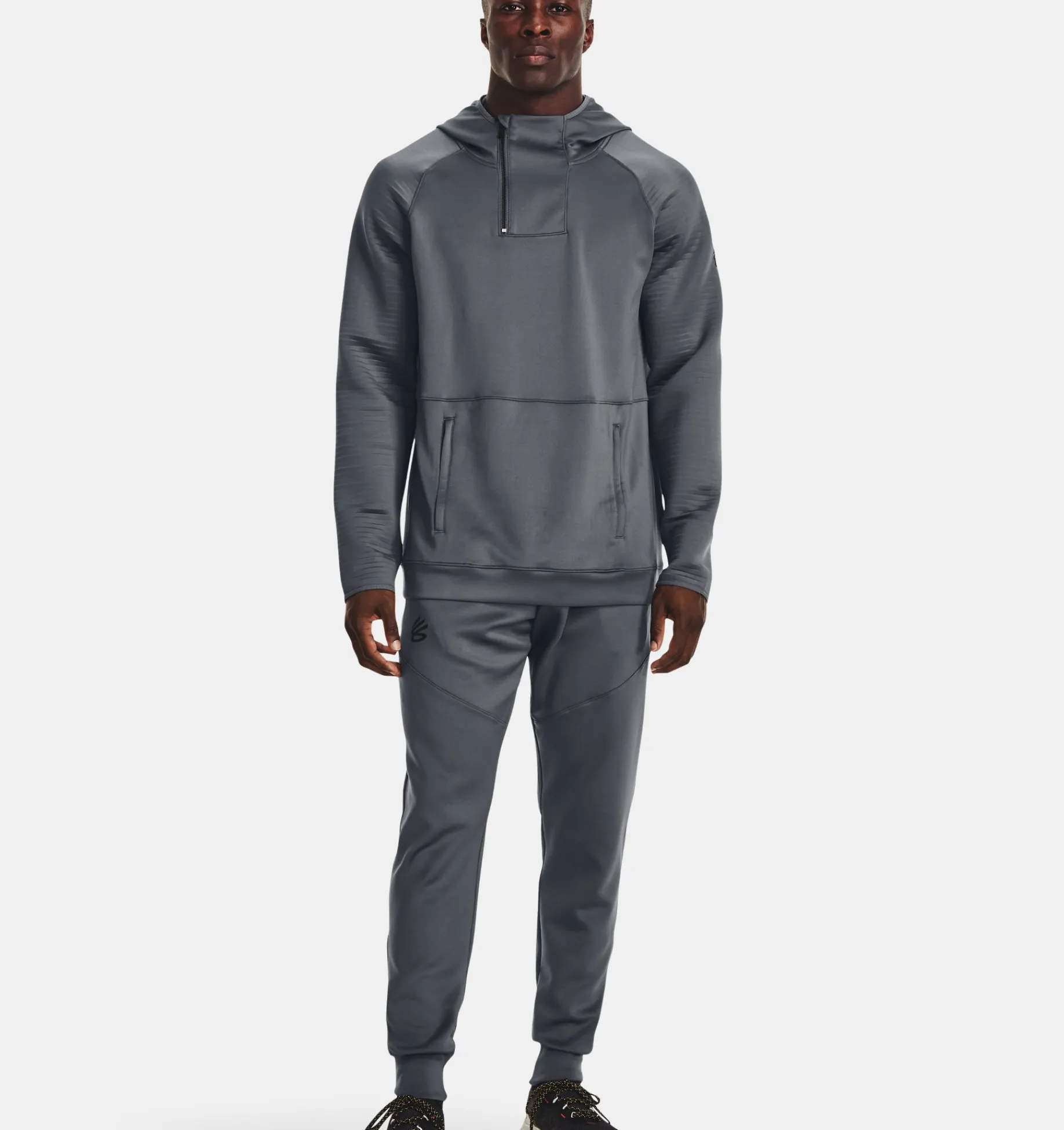Sale Under Armour Giacca Curry Playable Da Uomo Pitch Gray / Black - 012