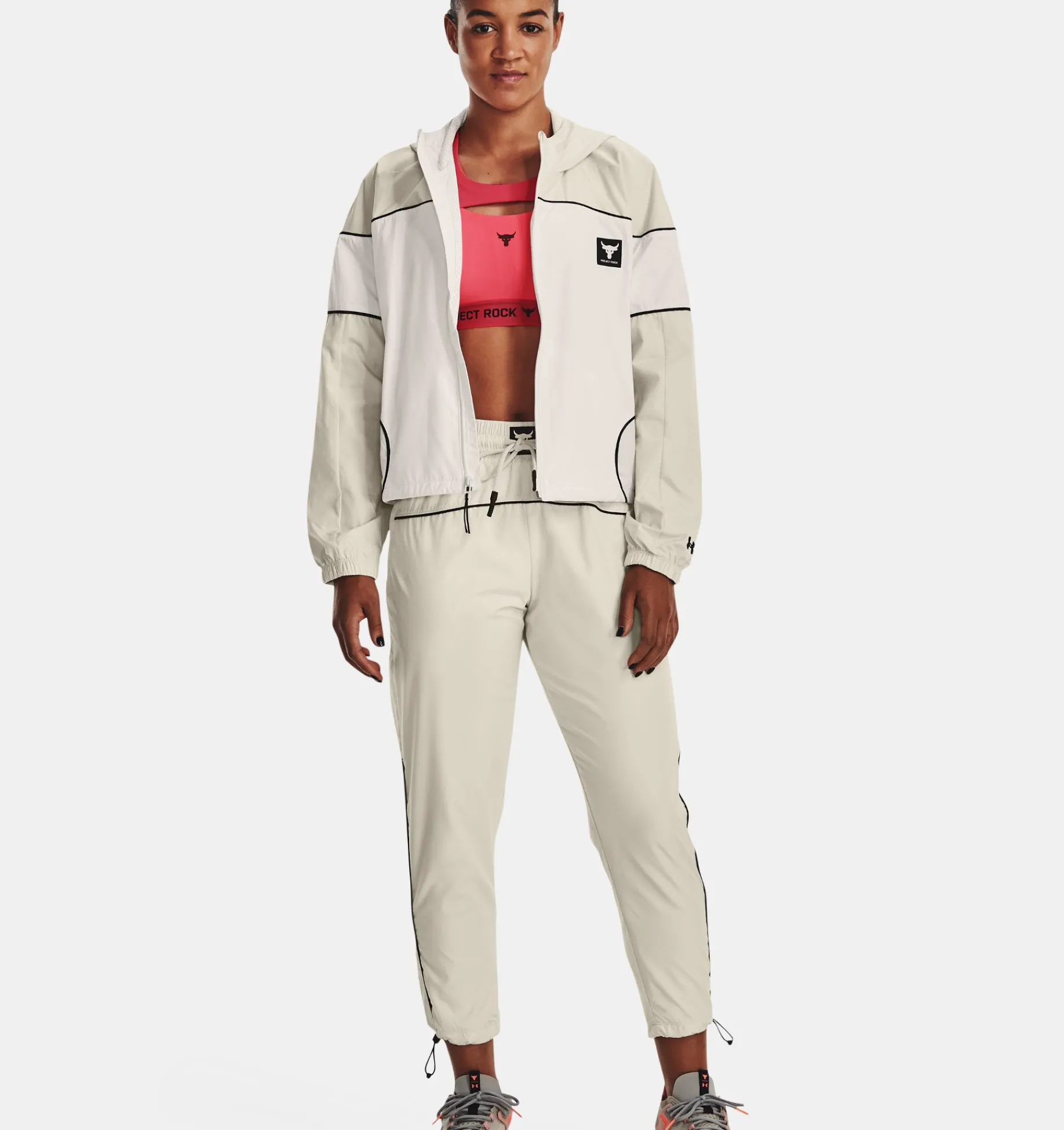 Store Under Armour Giacca Project Rock Brahma Da Donna Onyx White / Summit White - 112