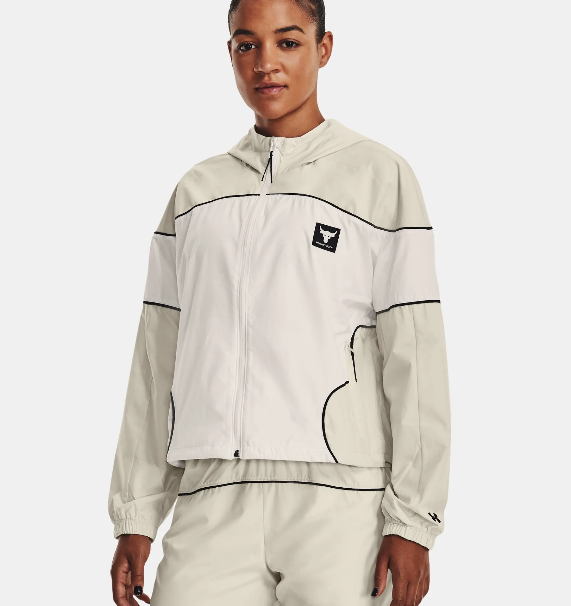 Store Under Armour Giacca Project Rock Brahma Da Donna Onyx White / Summit White - 112