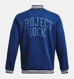 Online Under Armour Giacca Project Rock Mesh Varsity Da Uomo Blue Mirage / White - 471