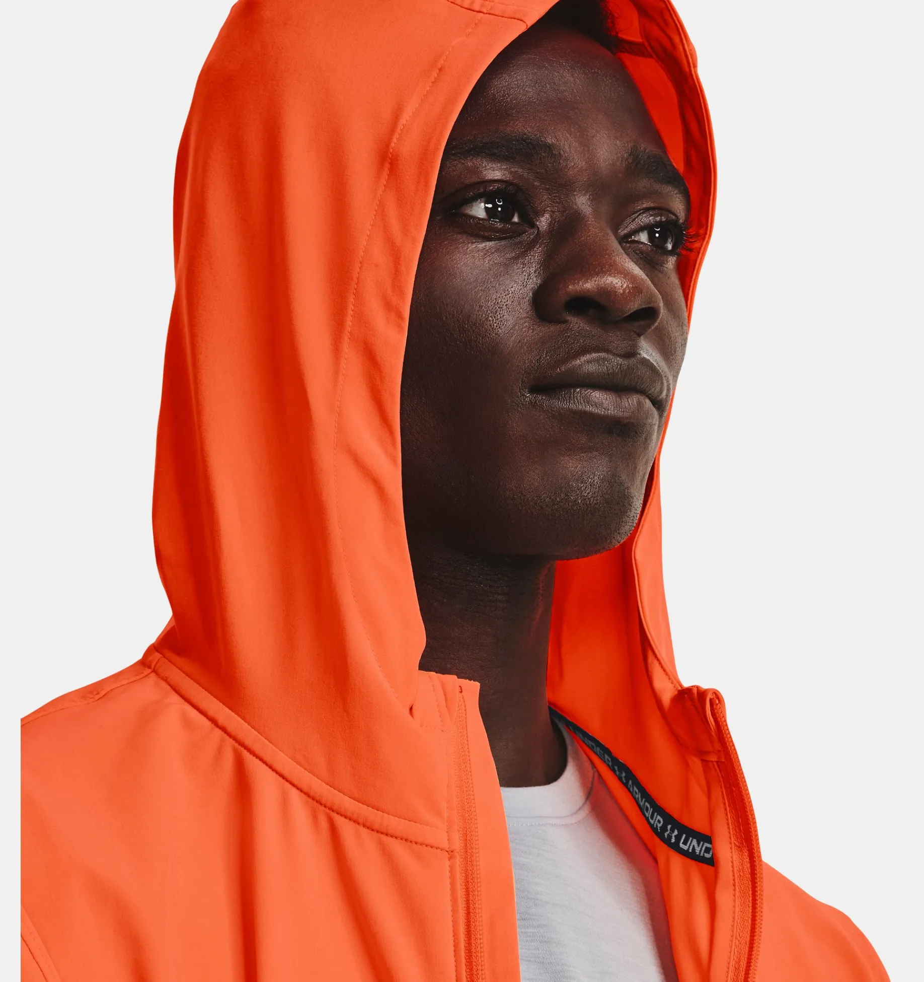 Hot Under Armour Giacca Ua Run Anywhere Storm Da Uomo Orange Blast / Reflective - 866