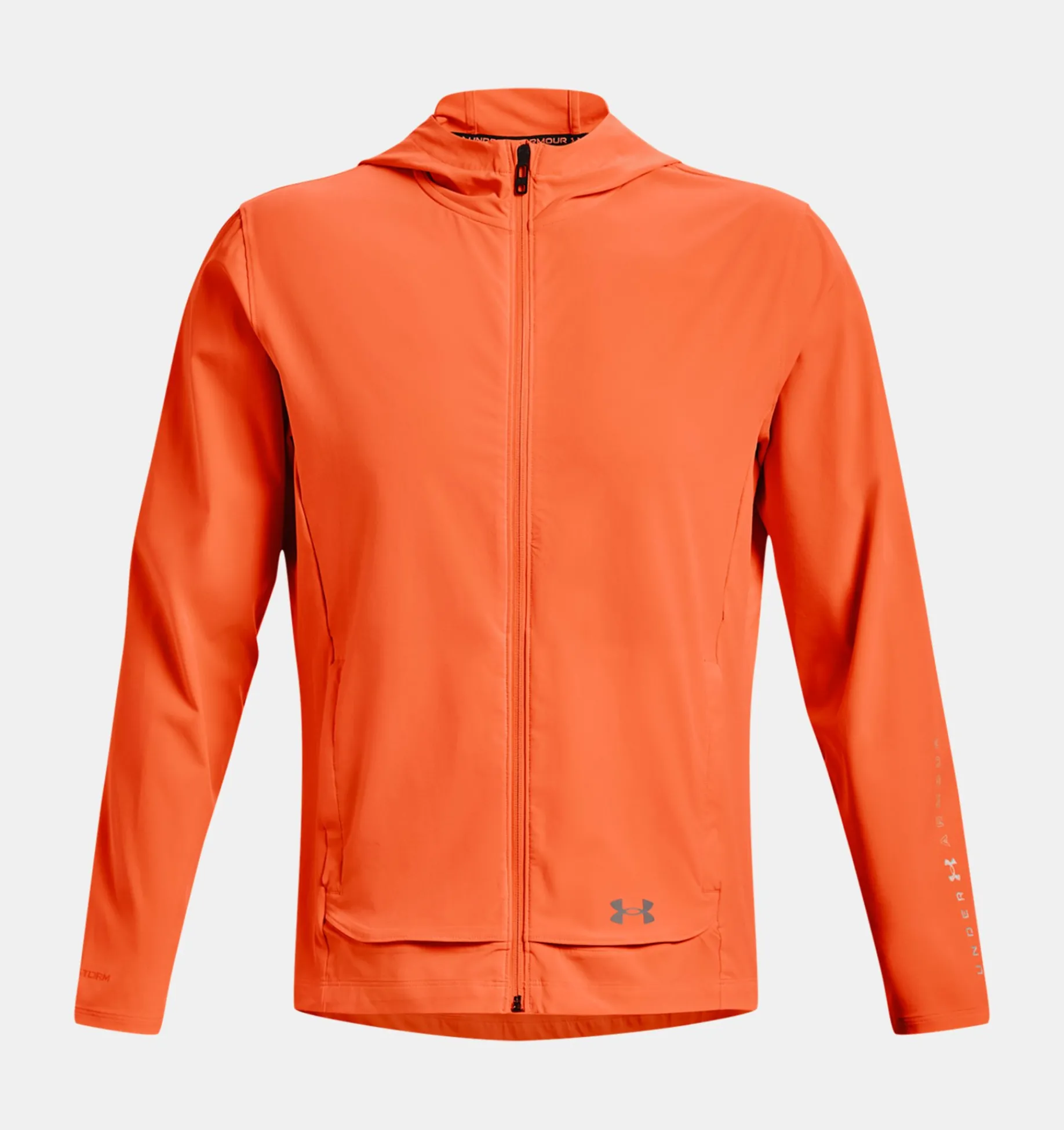 Hot Under Armour Giacca Ua Run Anywhere Storm Da Uomo Orange Blast / Reflective - 866