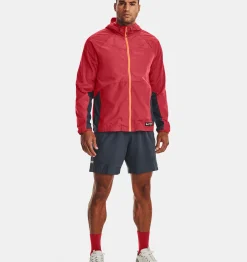 Fashion Under Armour Giacca Ua Rush™ Woven Full Zip Da Uomo Chakra / Reflective - 638