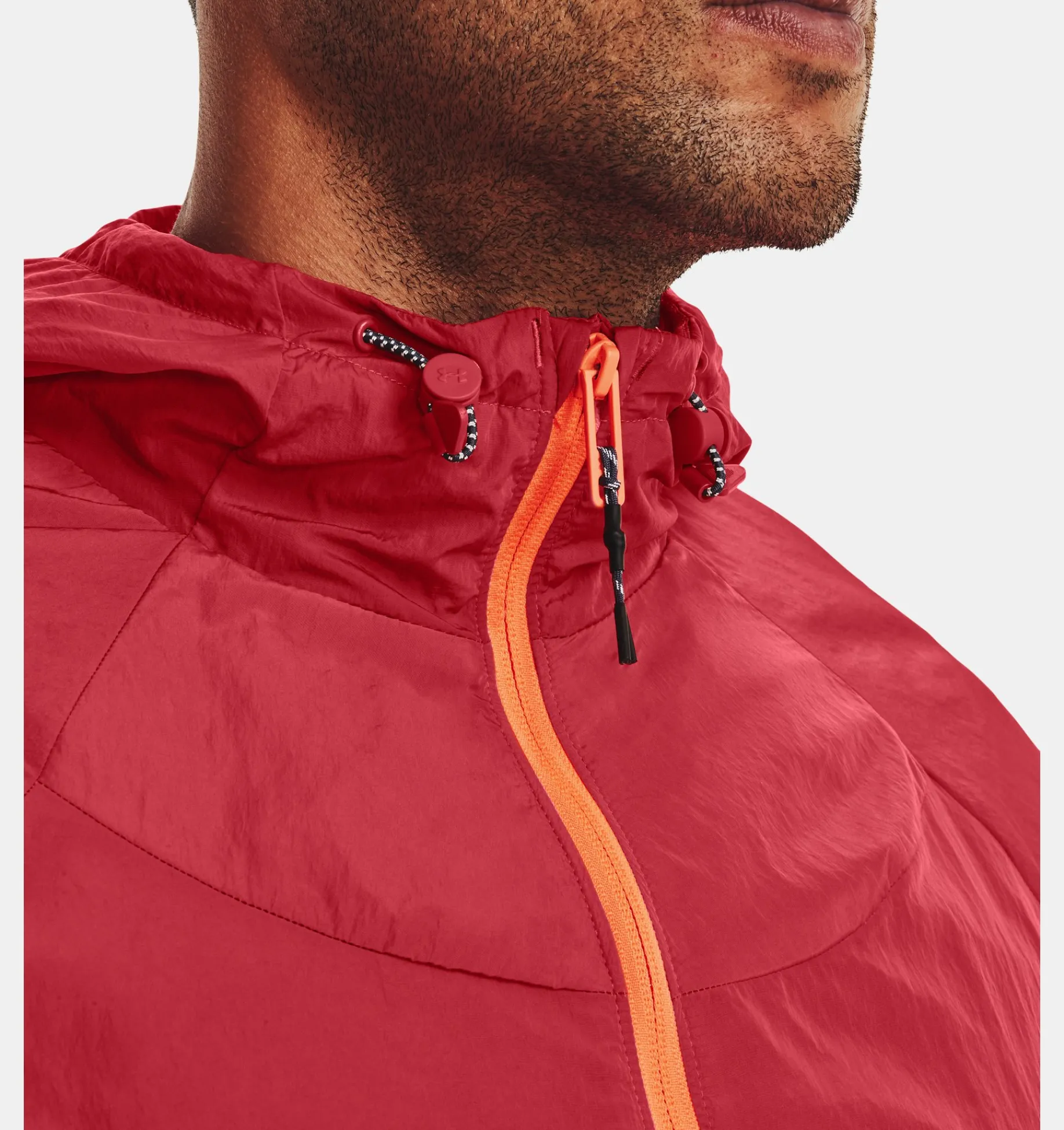 Fashion Under Armour Giacca Ua Rush™ Woven Full Zip Da Uomo Chakra / Reflective - 638